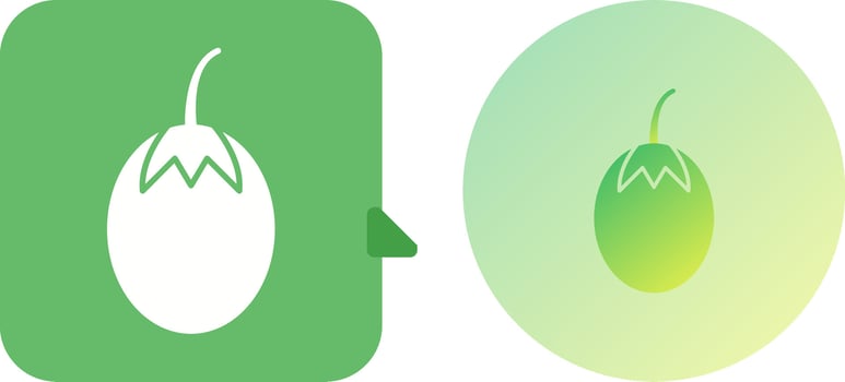 Vegetable plant Icon Design vector