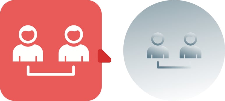 Connected Users Icon Design vector