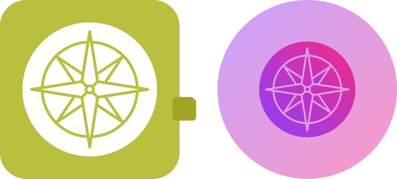 Compass Icon Design vector