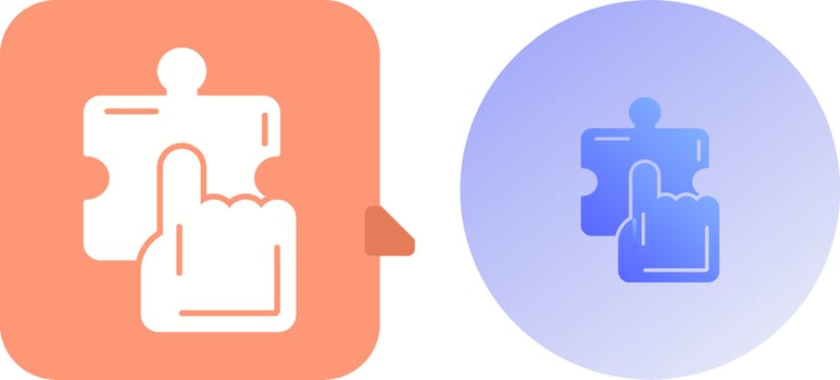Quick Selection Icon Design vector