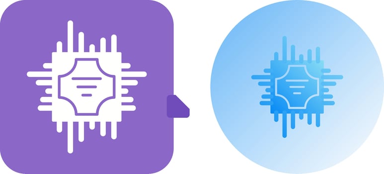 Cpu Icon Design vector