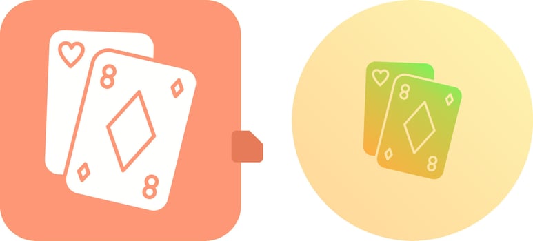Poker Icon Design vector