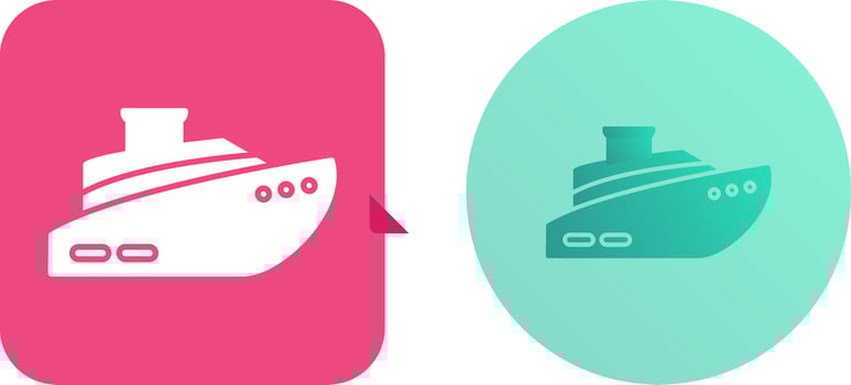 Ship Icon Design vector