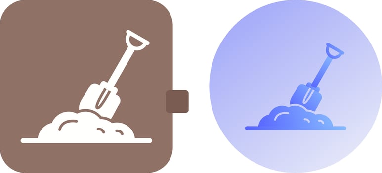 Digging Icon Design vector