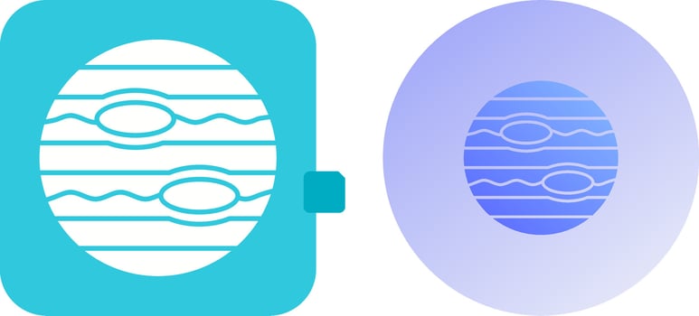 Neptune Icon Design vector