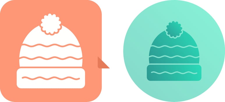 Winter Hat Icon Design vector