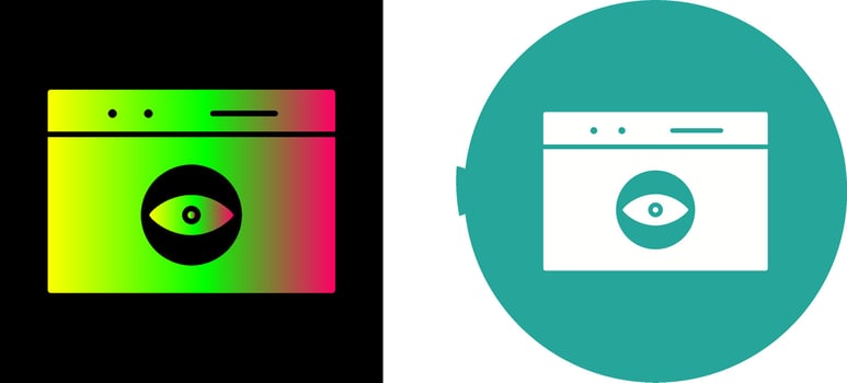 Unique Link Optimization Icon Design vector