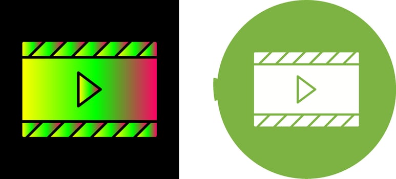 Unique and Animation Icon Design vector
