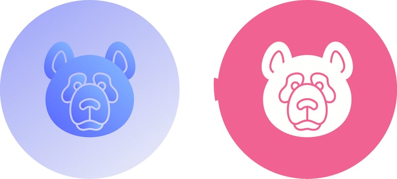 Panda Icon Design vector