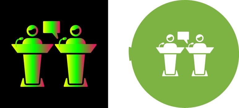Debate Icon Design vector
