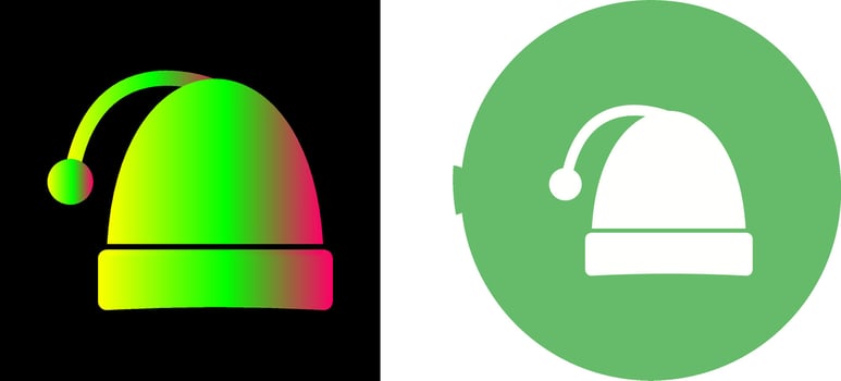 Christmas Cap Icon Design vector