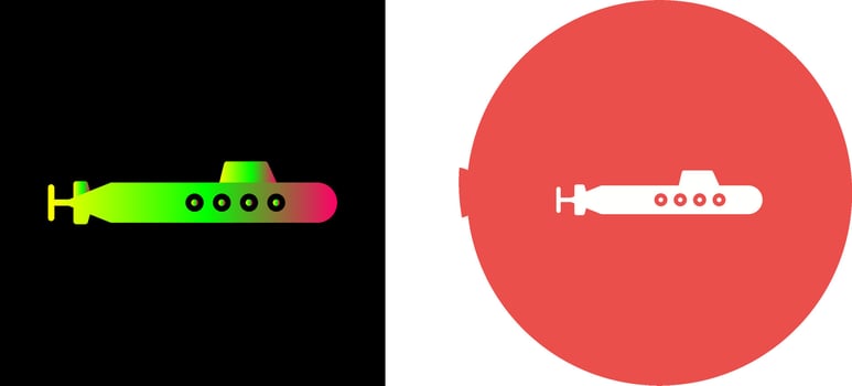 Submarine Icon Design vector