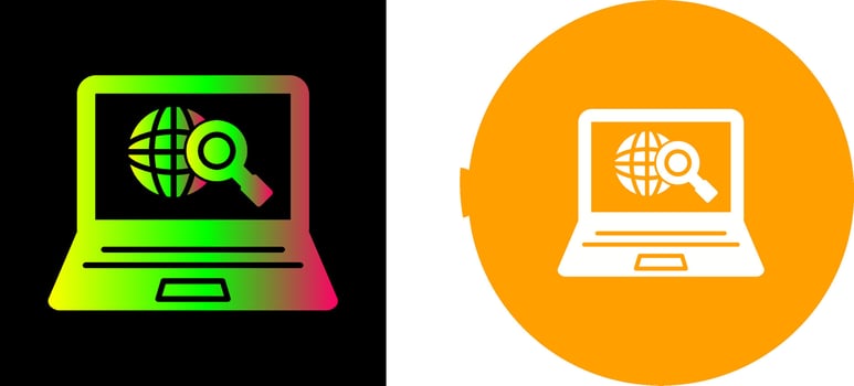 Explore Icon Design vector