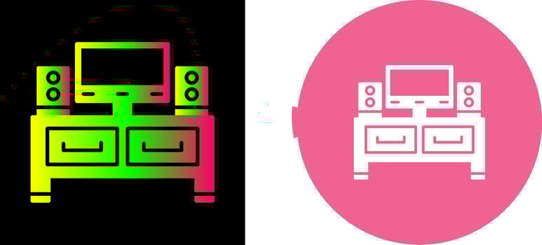 Television Icon Design vector