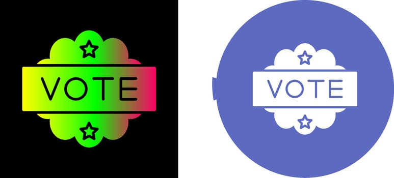Vote Icon Design vector
