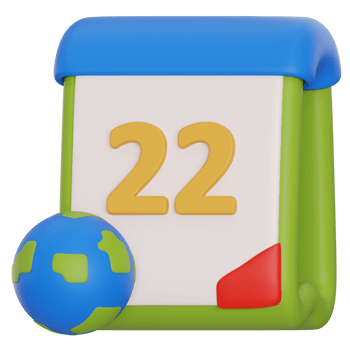 earth day 3d illustration png