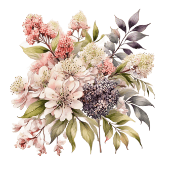 Watercolor Flower Bouquet png