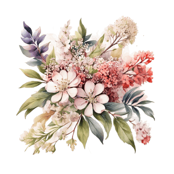 Watercolor Flower Bouquet png