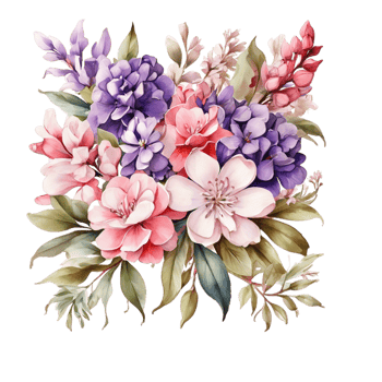 Watercolor Flower Bouquet png