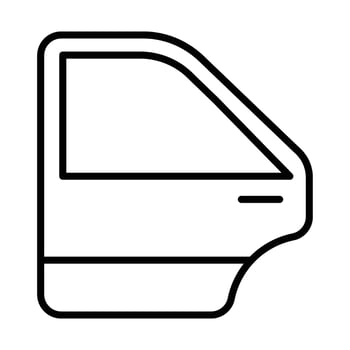Car door Line Icon Design vector