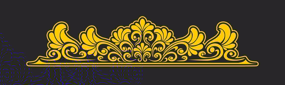 Classic name tags ornament floral border for weddings vector