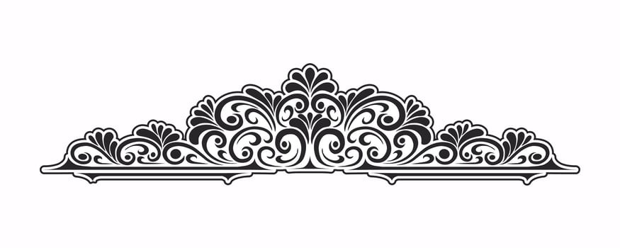 Classic name tags ornament floral border for weddings vector