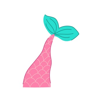 silhouette mermaid tail cartoon illustration vector