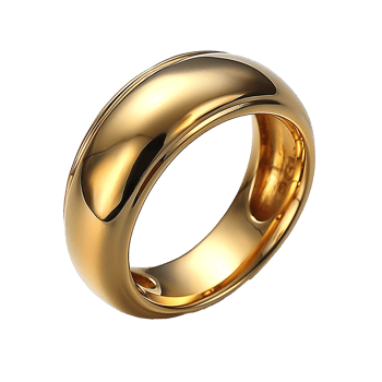 Gold ring isolated on transparent background png