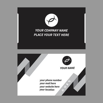 Luxury business card unique identity eps contact card for free download vector