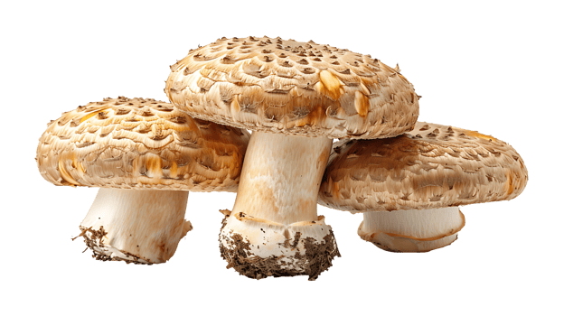 Fresh raw tasty mushroom on a transparent background png