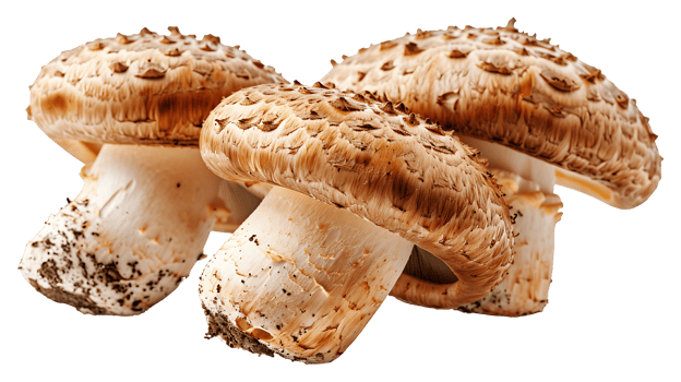 Fresh raw tasty mushroom on a transparent background png