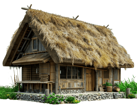 Japanese house illustration png