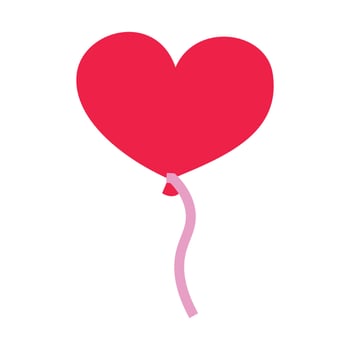Love heart balloons illustration on a white background vector