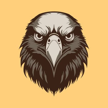 Eagle head logo illustration vector