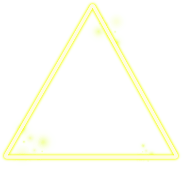 Neon triangle borders light effect png