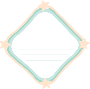 Note paper pastel illustration png