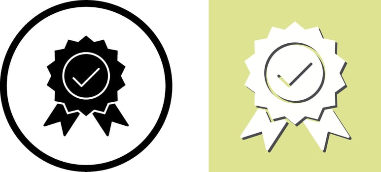 Unique Quality Control Icon Design vector