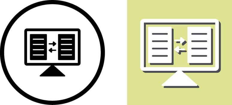 File Sharing Icon Design vector