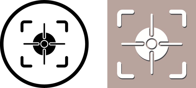 Focus Icon Design vector