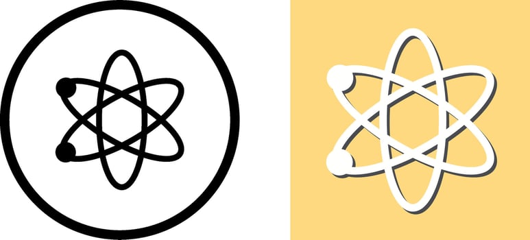 Atom Icon Design vector