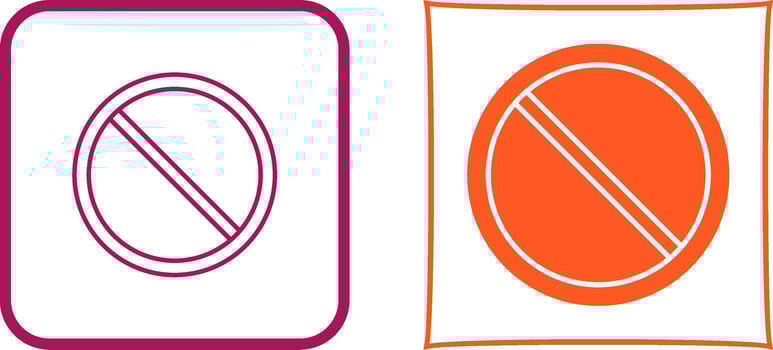 Prohibited Icon Design vector