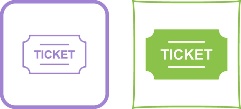 Tickets Icon Design vector