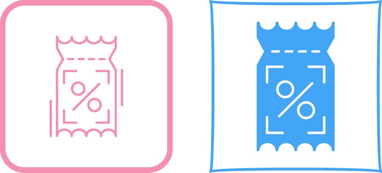 Coupons Icon Design vector