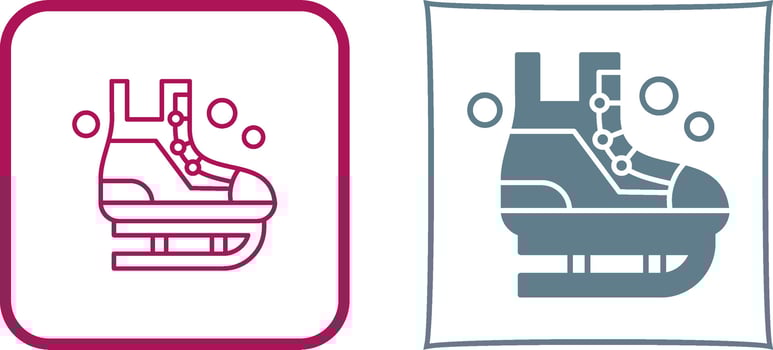 Ice Skating Icon Design vector