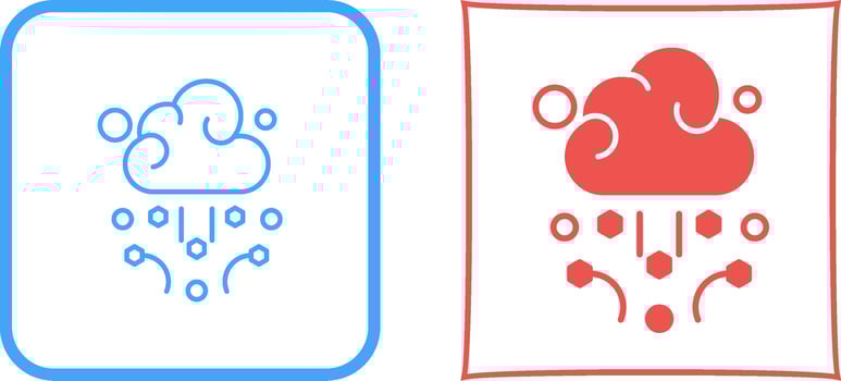 Hail Icon Design vector