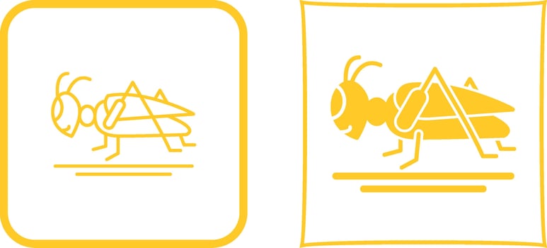 Grasshopper Icon Design vector