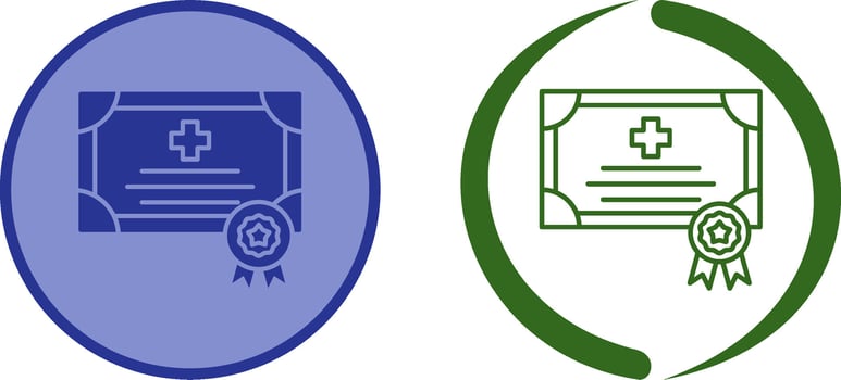 Certificate Icon Design vector