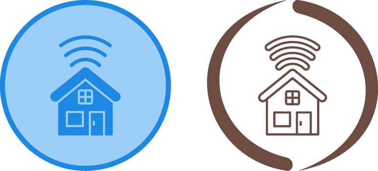 Smart House Icon Design vector