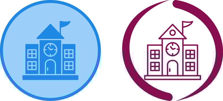 University Campus Icon Design vector