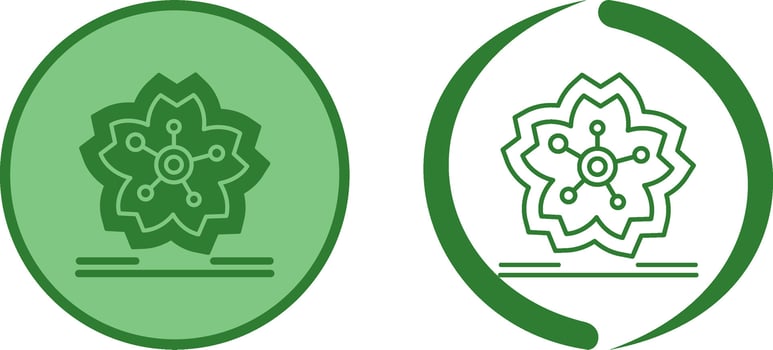 Cherry Blossom Icon Design vector